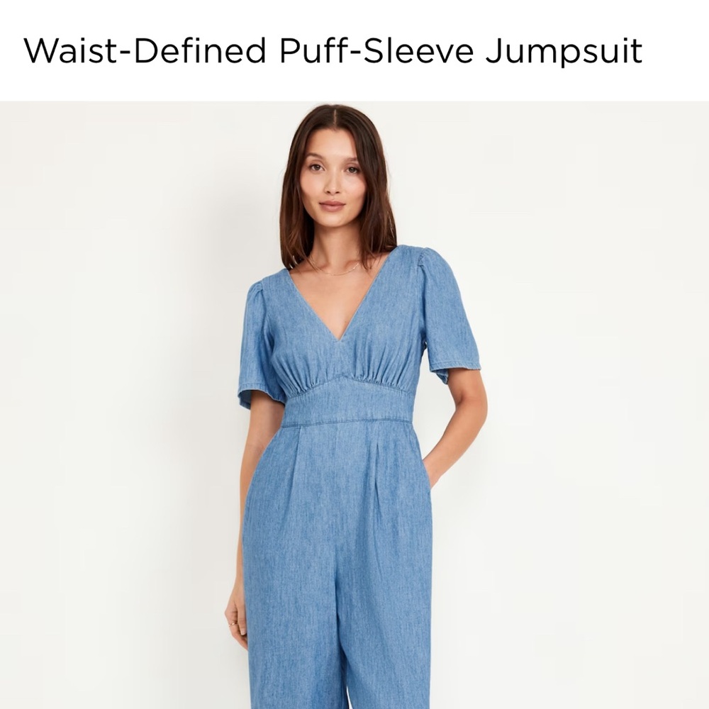 Old Navy Chambray Jumpsuit. Size large.  Still available in stores. Worn once
